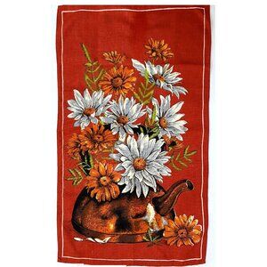Vintage Linen Kitchen Tea Towel.